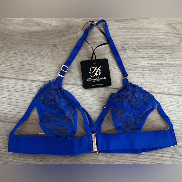 Honey Birdette Other - Honey Birdette Blue Lace Bralette
